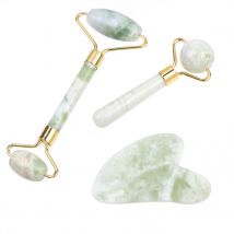 Natürliche Gesicht Jade Roller Gua Sha Schaber Massagegerät für Hals Körper Guasha Augenmassage Gesicht Abnehmen Therapie Schönheit Hautpflege Werkzeug