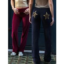 Women Y2k Vintage Pants Star Pattern Printed Loose Straight Leg Long Pant 2025 Casual Low Waist Trousers Female Casual Sweatpant
