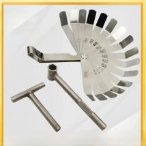 Motorcycle Engine Valve Screw Adjusting Spanner Tool Valve clearance adjustment tools + Feeler gauge 0.005 - 0.020 inch