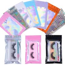 Kekelala 50pcs Eyelash Aftercare Packing Bags Wholesale  Eye lash Packaging Box Supplier Empty Cosmetic Jewelry Package