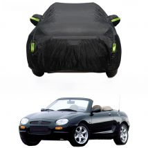 Black Full Car Cover Waterproof Auto Anti-UV Sun Shade Snow Rain Dust Protection Cover All Weather Suitable For MG F 1995-2002