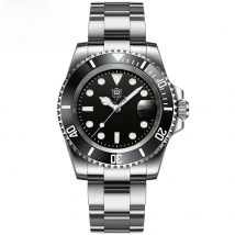 STEELDIVE SD1953 New Arrival Stainless Steel Bi-Color Dial NH35 Automatic Watch 300M Waterproof Sapphire Glass Men Dive Watches