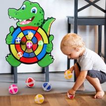 Educational Games Dart Board Baby Toy Stickey Ball Dart Indoor Sports Child Montessori Games for Children 3 to 7 Years