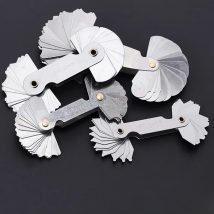 4pcs Radius Gauges R0.3-1.5 R1-7 R7.5-15 R15.5-25 R1-6.5/R7-14.5/R15-25/R26-80 Stainless Steel Concave Convex arc Measuring Tool