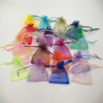 100pcs/lot 5x7/7x9/10x15cm Organza Jewelry Bags Pouch Organza Drawstring Bag Jewelry Packaging For Jewelry Pouches Jewellery Bag