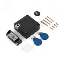 Smart Drawer Electronic RFID Door Lock Hidden DIY Wooden Cabinet Door Locks With Extra Power Cable 13.56MHz RFID Tag IC Card