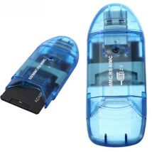 All In 1 USB 2.0 Card Reader Multi Memory Card Reader Writer Adapter Connector For Micro SD MMC SDHC TF Memory Card Max 64GB