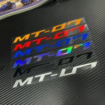 2X Motorcycle Body Shell Wheels Fairing Label Emblem Helmet Tank Pad Decoration Reflective Decals Stickers For MT-07 MT07 MT 07