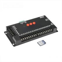 18CH output single color strip light /6 RGB strip light programmable controller, light turn on order control, brightness control