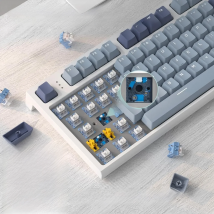 RK86 Wireless Mechanical Keyboard, 75% TKL Hot Swappable Tri-mode Gaming RGB Backlit Keyboard, Gasket Mount with LED Smart Displ