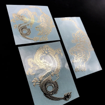 Dragon and Tiger Metal Stickers Mobile Phone Stickers Laptop Decoration Stickers