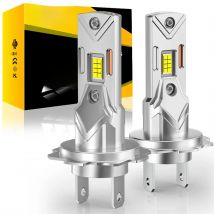 AILEO 2Pcs LED Lights 200W 20000LM Headlight Bulb H7 6500K Mini Size Design Wireless For Car Lamp CSP 7035 Chip White Plug&Play