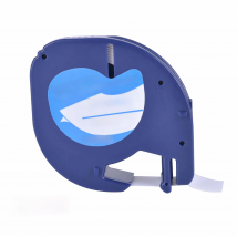 Ploxel 10 Compatible Dymo LetraTag 91201 Black on White  Plastic Label Tapes 91201 91221 59422 S0721660 LT100H