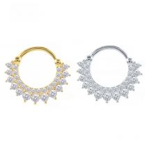 CANNER 925 Sterling Silver Hoop Earrings for Women Zircon Round Nose Piercing Cartilage Earrings Earings Jewelry pendientes 1pc