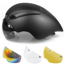 225G Bicycle Helmet Men's Ciclismo Road Mtb Mountain Bike Lronman Triathlon TT Helmet Lens Goggles Equipment Capability 2024NEW
