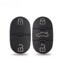 YIQIXIN 2/3 Buttons Key Case Pad For Audi A2 A3 A4 A6 A8 TT B6 RS4 Allroad Quattro Car Key Shell Rubber Button Repair Leather