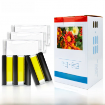 Labelwell Color Ink and Paper Set for Canon Selphy Compact Photo Printer CP1200 CP1300 CP910 CP900 KP 108IN KP-36IN Cartridge