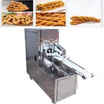 Crispy snack food extrusion twisting food making machine dough twisting machine deep fried dough twisting machine
