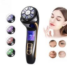 Newest 4 IN 1 Mini HIFU Machine 3nd Generation EMS Pulse Warm Up Facial Massager for Faces and Body Ultrasound Beauty Device