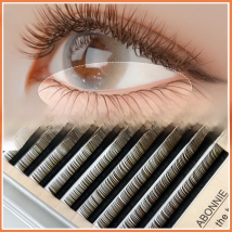 Abonnie Bottom Brown Lower Lashes 5mm 6mm 7mm Short Synthetic Mink Individual Eyelash Extension Lower Eyebrow Lashes Makeup