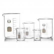 Beaker 4 Size Capacity 5ml-100ml Low Form Beaker Measuring Glass Chemistry Lab Borosilicate Glass Transparent Beaker