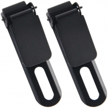 2PCS Tactical Black Steel Clip Slim 2.2 Fixed Blade Clip for Belt-Less Carry With Mounting Chicago Screw Set