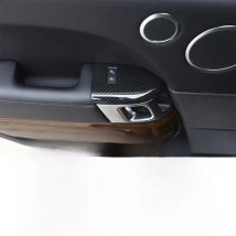 For Land Rover Range Rover Sport 2014-2018 ABS Carbon Fiber Car Door Child Safety Lock Decorative Plate Sticker Car Accessories