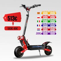 SUNNIGOO X7/X7PRO Scooter elettrico 3600W Doppio motore Velocità massima 60-65 km/h Pneumatici fuoristrada da 11 pollici Pieghevole Potente Escooter