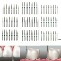 10pcs FG Dental Diamond Burs for High Speed Handpiece Dentistry Tooth Seperator Diamond Abrade Crown Cavity Preparation TC/TF/TR