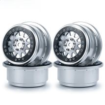 TRINOOD CNC Metal Beadlock Wheel Rim for 1/10 RC Rock Crawler Buggy Desert Truck Baja Rey Upgrade Parts