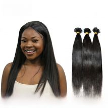 Brazilian Virgin Human Hair Straight Extension 3 Bundles Deal 100%Unprocessed Intact Cuticle New Star Long 11A Raw Hair Weaving