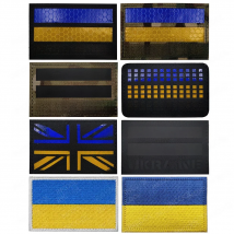 Ukraine Embroidered Patch Ukrainian Sniper Appliqued Reflective Chevron Strip Patches For Clothing Backpack