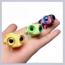 Hot 3D Printing Cute Big-eyed Frog Figure Toy Home Decorations Joints Movable Realistic Eyes Mini Frog Animal Toy Children Gifts