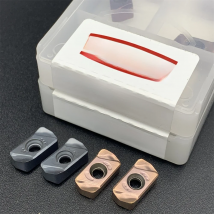 10PCS LNMU0303 Turning insert LNMU0303ZER MJ AH130/AH725 carbide double-sided fast feed cutting insert cutting tool LNMU 0303