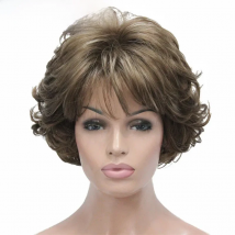 StrongBeauty Short Curly Synthetic Wigs Heat Resistant Capless Hair Women Wig