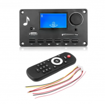 Kebidu 12V LCD MP3 Decoder DAC Bluetooth V5.0 Audio Receiver APE FLAC WMA WAV Decoder Support Recording Radio Lyrics Display