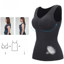 Women Shaper Slim Up Lift Plus Size Bra Tank Top Body Shaper Removable Shaper Underwear Slimming Vest Corset Shapewear