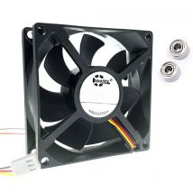 SXDOOL 80mm 12V Dual Ball Bearing Computer PC Cooling Fan,80X80X25mm 8025 0.27A 4000RPM 3 Wire 3-P 3pin High Speed Cooler