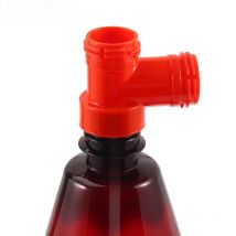 Homebrew Carbonated Tee Connector Fitting 3 Way Carbonation Cap Tee Piece Beer Brewing Adapter for Pet Bottle Carbonation System