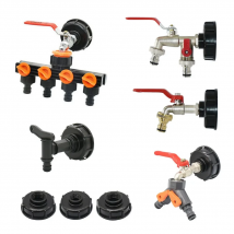 IBC Tank Tap Adapter S60X6 Coarse Thread Garden Quick Connect Faucet Alloy Tank Tap 1000 Liter Ibc Tank Accessory Valve Fitting