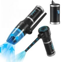 Upgraded Cordless Electric Compressed Air Duster-Blower & Vacuum 2-in-1, Replaces Canned Air Spray Cleaner for Computer Keyboard