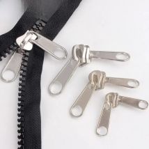 10Pcs 3# 5# 8# 10# 20# Zipper Slider for Nylon Resin Zips Single/Double Side Zippers Puller Head Luggage Tag Sewing Accessories