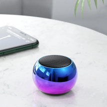 Metal Mini Wireless Bluetooth Speaker Hifi Portable Music Subwoofer Super Bass Stereo Column Mobile Phone Computer Music Player