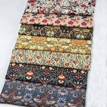 William Morris Textiles Vintage Flower Patterns 100% Cotton Fabric for Sewing Clothes Handbags DIY Handmade by Half Meter