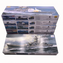 TRUMPETER 1/700 Aircraft Carrier Battleship Submarine Assembly Military Electric Ship Model with Motor Toy