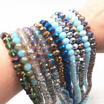 4/6/8mm Rondelle Austria Faceted Crystal Glass Beads,Wheel Beads,Transit Beads,Bracelet Necklace Jewelry Making