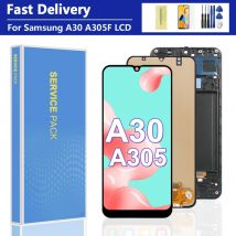 6,4 ''Display Für SAMSUNG A30 A305/DS A305FN A305G A305GN A305YN LCD Touch Screen Digitizer mit rahmen Montage