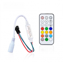21 keys mini RF remote controller for addressable pixel light, WS2811, 2812, 2813, 2815, 1903, 2903, 16703 etc. light controller