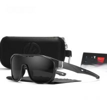 KDEAM Reduce Windage Designed Polarized Men's Sunglasses Sports One Piece Shades Multi-Layer Coating Glasses Mirror Category 3