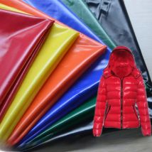 1m*1.5m Sell 1.5 Meter 40D Nylon Bright PU Coated Glitter Fabric Down Jacket Fabric